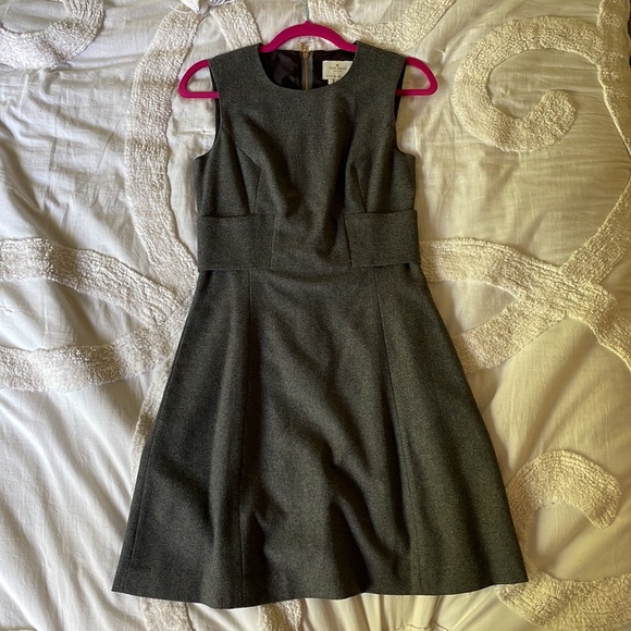 Kate Spade bow back dress wool blend - Picture 2 of 4